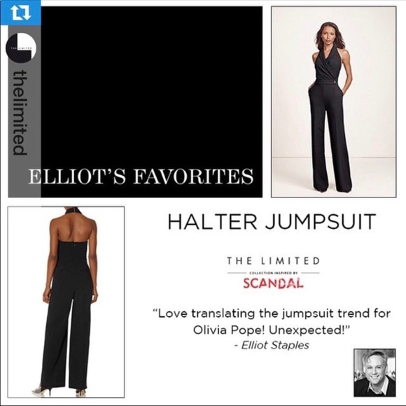 The Limited Scandal Collection Halter Jumpsuit 8 - Picture 2 of 10